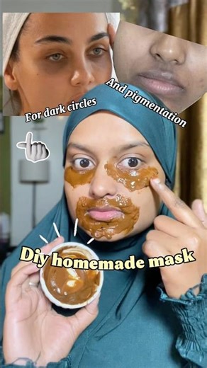 Diy face mask for dark circles and pigmentation 🤯‼️#eidglowup #diybeauty #faceglow