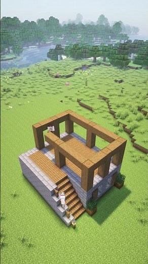 Minecraft Easy Starter House🏠 #minecraft