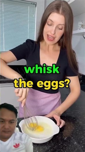 You mix the egg. #english #learning #speaking #Vocabulary#grammer #pronunciation #education