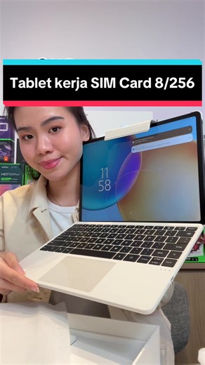 Tablet Kerja SIM Card 8/256 dengan Keyboard dan WPS