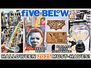 🎃 NEW Five Below | HALLOWEEN + FALL Finds | Affordable Home Decor | Shop With Me Vlog
