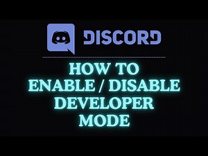 How to Enable or Disable the Developer Mode on Discord | Step-by-Step Tutorial