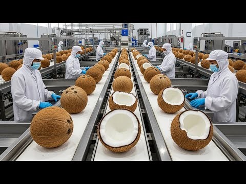 Inside the Coconut Factory – Full Process: How Million-Dollar Cream Are Made
