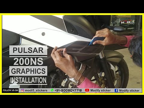 Pulsar 200Ns Modification | Ns 200 Graphics Installation ‪@ModifyStickers‬
