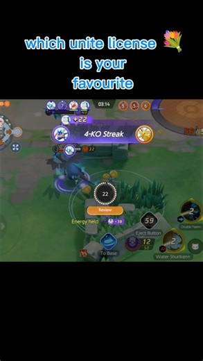 Greninja Unleashed: Epic 4-KO Streak😘 in Pokémon UNITE! 🐸⚔️ #greninja #shorts