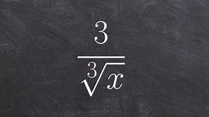 Rationalizing the denominator with a cube root