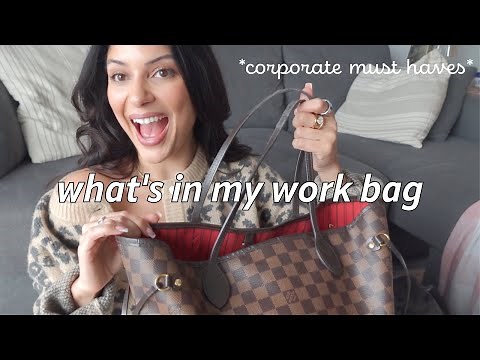 WHAT'S IN MY WORK BAG 2025 *corporate job essentials*