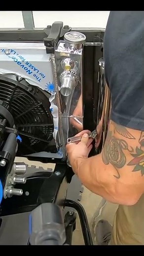 c10 LS Swap Radiator install