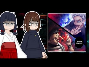 Past jujutsu kaisen react to Gojo vs Sukuna||2X SPEED||Gacha club reaction