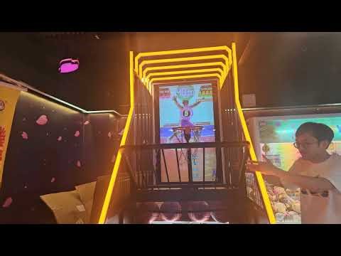 旺角文華商場冒險樂園炫動籃球機7個球4998分(簡單模式)