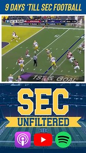 #9Days ‘till SEC football. Jordan Jefferson hit Russell Shepard for this 9 yard touchdown in LSU’s 2011 showdown against Arkansas. Jefferson’s 208 passing yards and one score helped lead the Tigers to a 41-17 win over the Razorbacks. | SEC Unfiltered