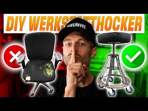 Steel-hard & comfortable DIY workshop chair build yourself for professionals & DIY enthusiasts GWT