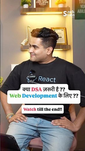 Is DSA essential for web development? #shorts #jobs #coding