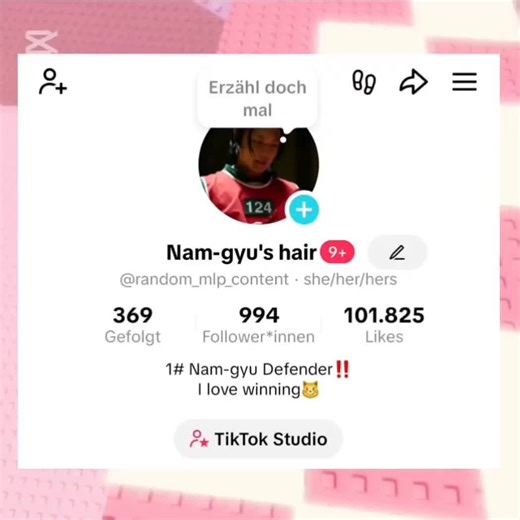 Nam-gyu's hair on TikTok