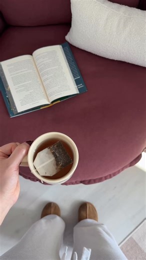 arabella stokes on Instagram: "cozy burgundy reading nook ☁️ featuring @sixpennyhome Neva Round Swivel Chair in Summer Plum 🫶🏼 thank you to Sixpenny for kindly gifting this piece 🤍 🏷️ Neva Round Swivel Chair, Thread-Dyed Cotton Linen, Summer Plum, Poly Fill · · · · · #sixpenny #homedecor #bookworm #homebodylife #cozyvibes #cozyhome"