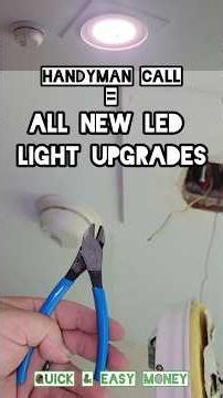 Quick & Easy Money Upgrading Light Fixtures (Handyman Hustle) #Channellock ‪@CHANNELLOCKBLUE‬