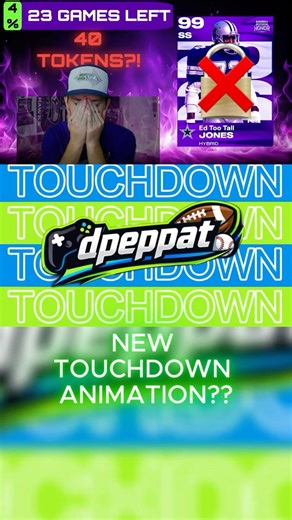 Do you like this new touchdown animation?? #madden26 #maddenultimateteam #nfl #dpeppat