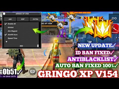 GRINGO XP V154 | OB51 FF HACK | FREE FIRE MOD MENU | GRINGO XP HACK | FF HACK