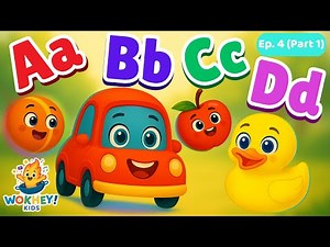 🔠 Here Comes Dot! | Ep. 4 – Part 1: Learn ABCs with Dot (A to D Alphabet Adventure)