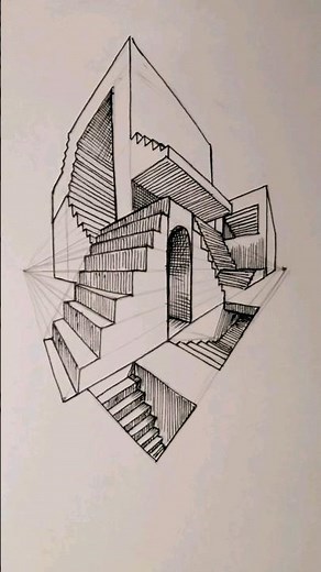 How to draw a staircase