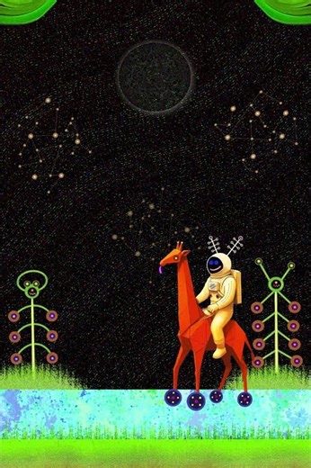 Alien Safari. Animation. Digital art. NFT #animation #nft #procreate