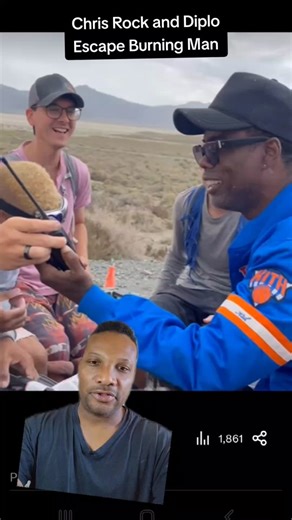 Chris Rock and Diplo Escape from Burning Man #chrisrock #chrisrockburningman #diplo #burningman #festival #fyp #musicnews #popculturenews