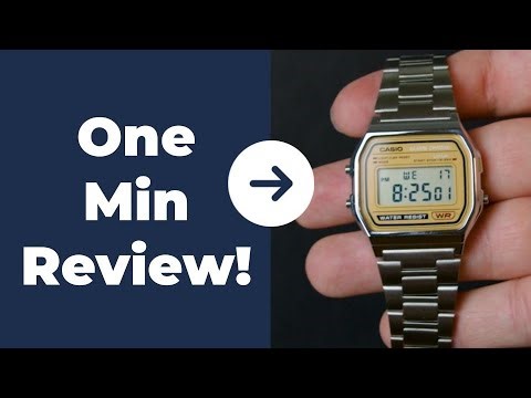 A Casio Classic!!! Men's A158WEA-9CF Casual Classic Digital Bracelet Watch REVIEW