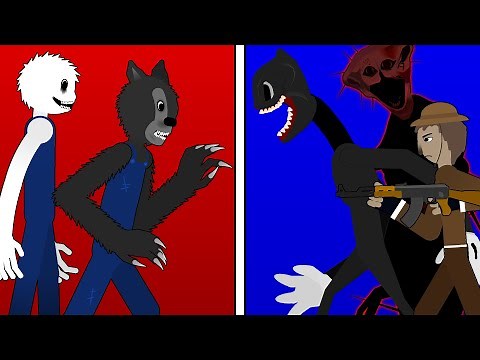 Big Bad Wolf vs Cartoon Cat, The Boiled One, Hansel (Analog Horror) FULL Animation