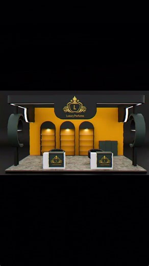 Exhibition booth 3d model #blender #3d #creativeblender #design