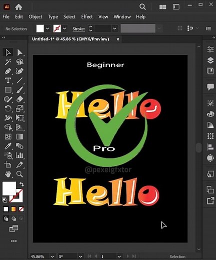 Tips-How to Create Text Effect Like a Pro Using Adobe Illustrator #editing #texteffect