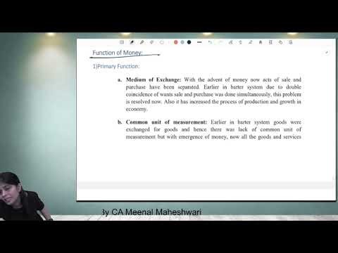 6 Money - Class 12 Macro Economics Chapter 4 by CA Meenal