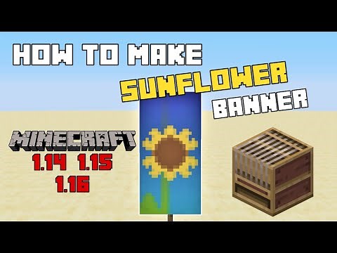 ✔ How to Make Sunflower Banner in Loom [Minecraft Tutorial]