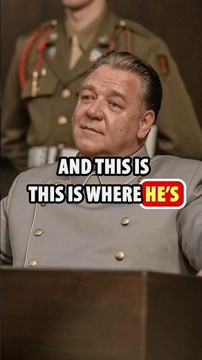 RUSSELL CROWE is A FAT NAZI in NUREMBERG