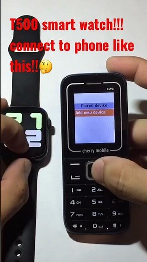 How to connect T500 smart watch