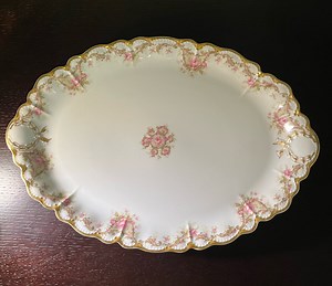 Haviland Limoges China PLATTER, Schleiger 270 Pattern Light Pink Roses With Gold Gilding, 14 Inches, Dated 1894-1915 - Etsy UK