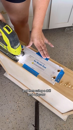 Abby’s garage just leveled up! Docking Drawer charging drawer to power all her tool batteries ⚡🔌 Homeowner Abby included Docking Drawer in this Garage to declutter surfaces: 🔋 Abby created a charging drawer in her garage to keep her tool batteries charged 🔋 Tools will always be ready to use when she needs them 🔋 She used a blade duo, easy to install in only 30 minutes "I've been working really hard to get this garage in order, and the next step is more storage. So I built these cabinets, ins