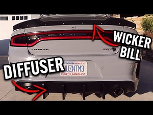 4 Must Have Dodge Charger Hellcat/Redeye Mods Under $500, Wicker Bill, Diffuser, Black Out Kit