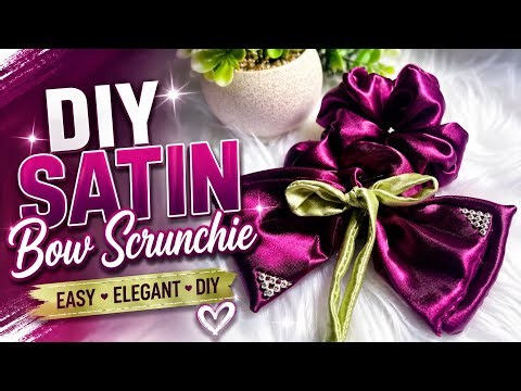 2 Types Of Design 😍 | 🌷 Tulip Bow Scrunchie | #youtubevideo #youtube #scrunchie