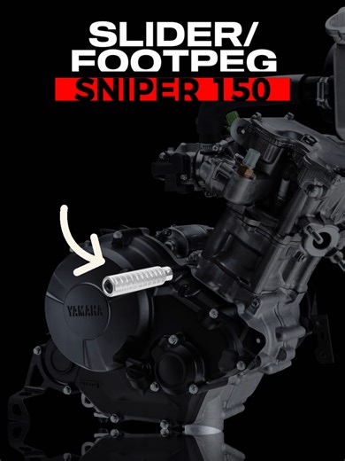 Protect your engine. Carry your passenger with confidence. This CNC aluminum dual-function slider acts as both engine protection and a rear footrest, designed exclusively for the Yamaha Sniper 150. ✔ Heavy-duty CNC aluminum construction ✔ Anti-slip knurled foot pegs for secure footing ✔ Bolt-on fit – no modification needed ✔ Available in Black / Silver / Red / Gold #Sniper150 #surfymotorcyclephilippines #motorcycleaccessories #motorbike #arumi