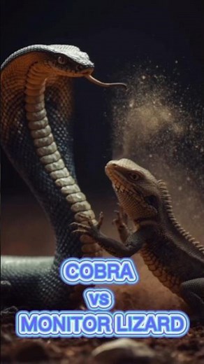 COBRA vs MONITOR LIZARD | Venom vs Armor#animals #shorts
