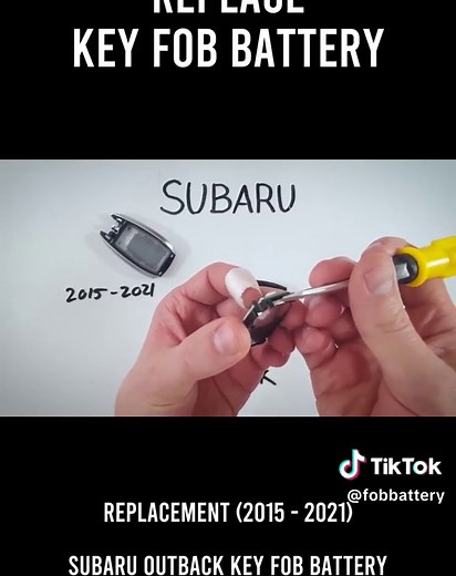 Subaru Outback Key Fob Battery Replacement (2015 - 2021) #auto #howto #battery #carfob #keyfob #subaru #outback #diyrepair #carhack #subaruoutbackrepair