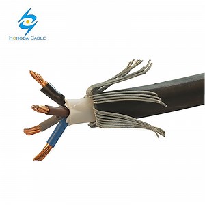 [Hot Item] 10mm 16mm 25mm 4 Core Swa Cable 4c Swa XLPE PVC Armoured Cable Price 0.6/1kv