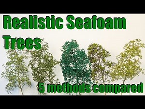 5 ways to make realistic seafoam trees for scale models