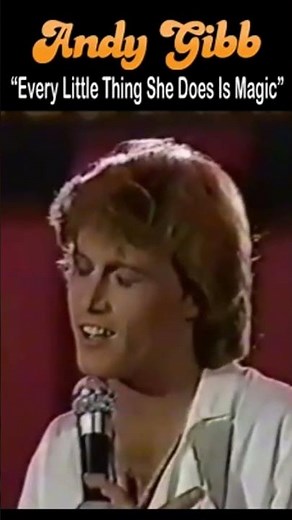 Andy Gibb Live 1982 "Every Little Thing She Does Is Magic" #shorts