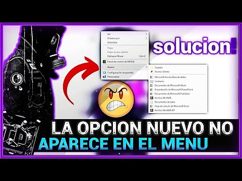 La Opción Nuevo no Aparece en el Menú Contextual de Windows 10 / Solución 2022