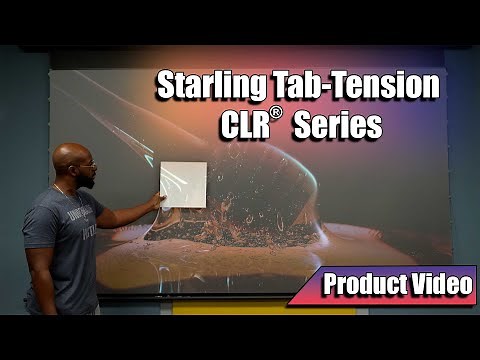 Starling Tab-Tension CLR®: The Ultimate Ceiling Light Rejecting Projection Screen