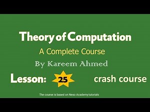 Theory of Computation Lecture 25 بالعربي
