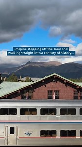 Just 209 steps from the East Glacier Park Amtrak Station, Glacier Park Lodge is the perfect place to begin your Amtrak Vacations adventure into Big Sky Country 🌲🚄 View all trips: https://www.amtrakvacations.com/destinations/glacier-national-park-mt | Amtrak Vacations