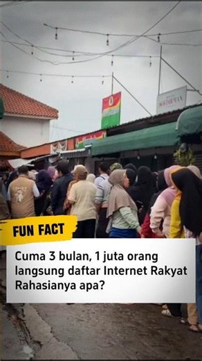 In just 3 months, 1 million people have already signed up for Internet Rakyat! 🚀