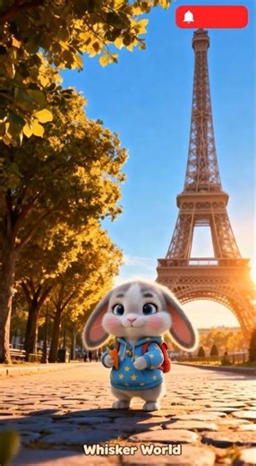 🇫🇷🐰 BunBun Explores the Beautiful Streets of Paris | Cute Bunny Travel Adventure